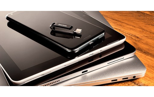 Clé USB-C et USB-A SanDisk Ultra Dual Drive 64 Go - Noir - USB 3.2