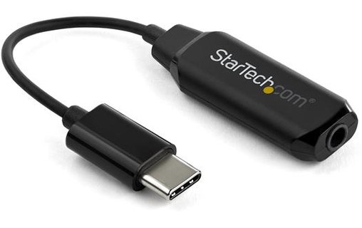 StarTech.com Câble adaptateur USB Type-C vers jack 3,5 mm - Noir - USB-C vers ja