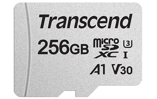 Carte microSDXC Transcend USD300S 256 Go avec adaptateur SD, NAND, V30