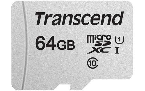 Transcend 300S mémoire flash 64 Go MicroSDXC NAND Classe 10