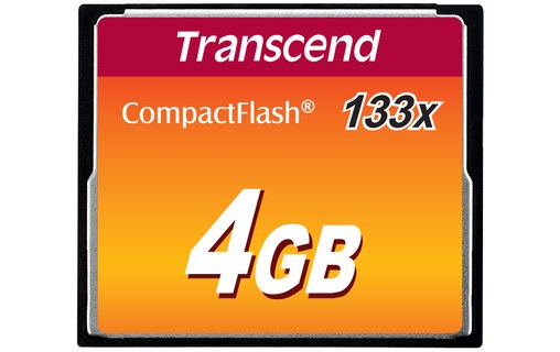 Carte CompactFlash Transcend CF133 4 Go, MLC