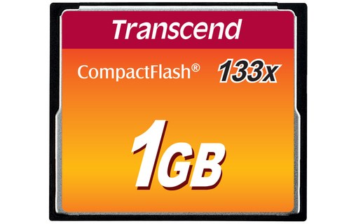 Carte CompactFlash Transcend CF133 1 Go, MLC
