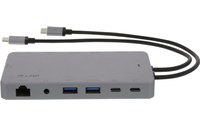 LMP USB-C Display Dock 2 4K - Dock USB-C 12 ports Gris Sidéral