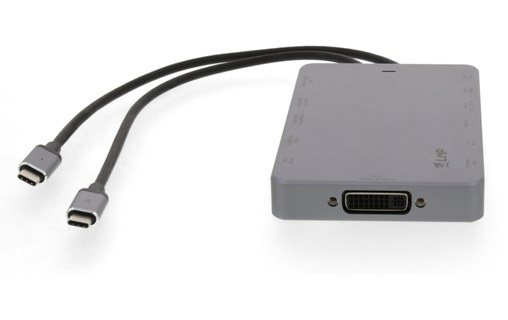 LMP USB-C Display Dock 2 4K - Dock USB-C 12 ports Gris Sidéral