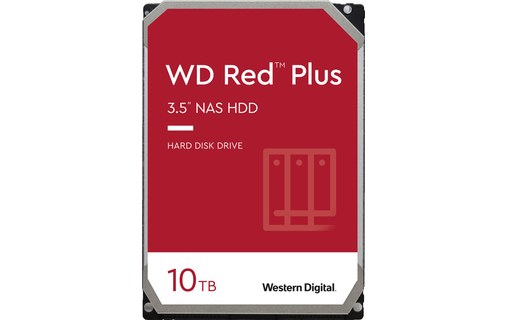 10 To SATA III 3,5 Western Digital Red Plus WD101EFBX - Disque dur pour NAS