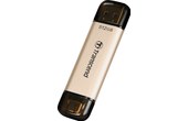 Clé USB-C et USB-A Transcend JetFlash 930C 512 Go - Or