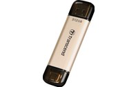 Clé USB-C et USB-A Transcend JetFlash 930C 512 Go - Or