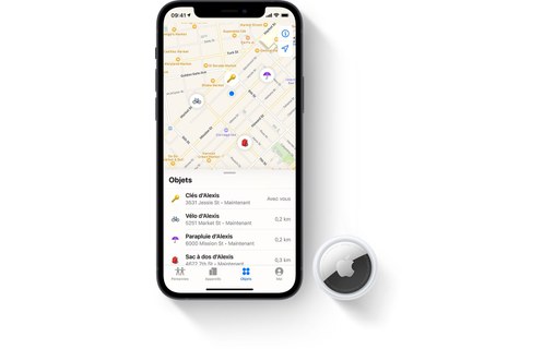 Apple AirTag - Pack de 4 modules Bluetooth anti-perte