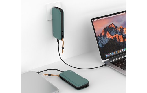 IDMIX Apollo vert Batterie externe 20000 mAh 36W + Chargeur 65W USB-C PD+QC 3.0
