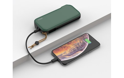 IDMIX Apollo vert Batterie externe 20000 mAh 36W + Chargeur 65W USB-C PD+QC 3.0