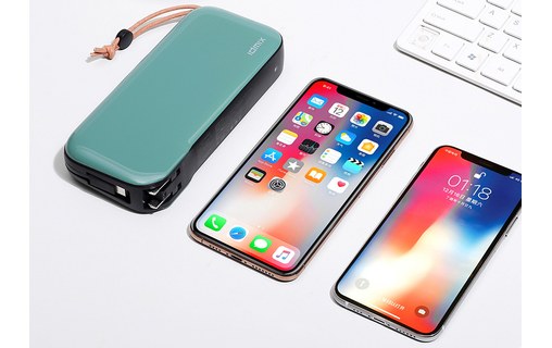 IDMIX Apollo vert Batterie externe 20000 mAh 36W + Chargeur 65W USB-C PD+QC 3.0