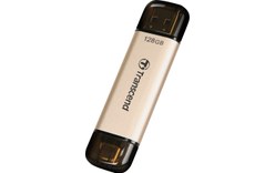 Clé USB-C et USB-A Transcend JetFlash 930C 128 Go - Or