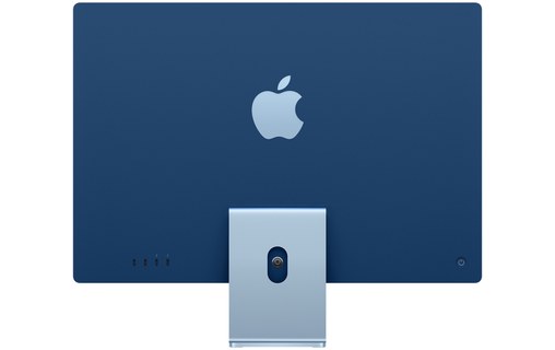 iMac 24" M1 (2021, 4 ports) Apple M1 8/8 coeurs 3,2 GHz SSD 512 Go 16 Go Bleu