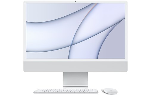 Apple iMac 24" Retina 4,5K M1 2021 8/7 coeurs SSD 256 Go 8 Go RAM - Argent