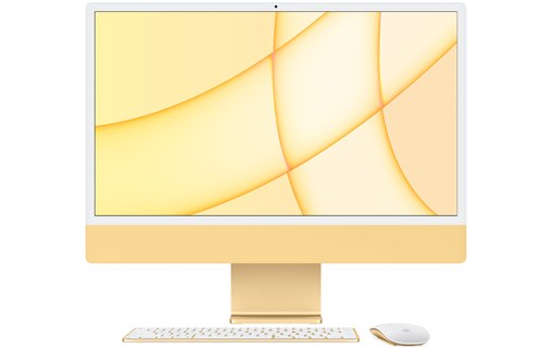 Apple iMac 24" Retina 4,5K M1 2021 8/8 coeurs SSD 512 Go 8 Go RAM - Jaune