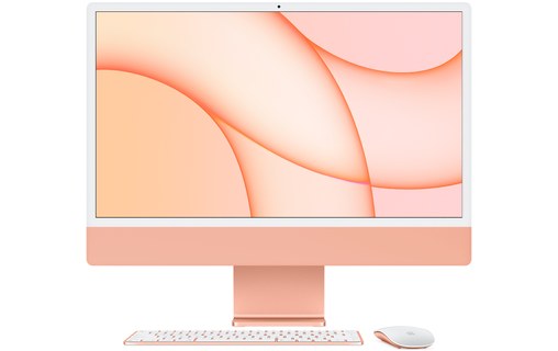Apple iMac 24" Retina 4,5K M1 2021 8/8 coeurs SSD 256 Go 8 Go RAM - Orange
