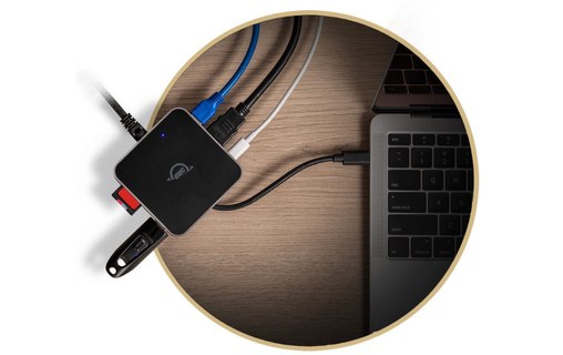 OWC USB-C Travel Dock E Gris Sidéral - Dock USB-C de poche