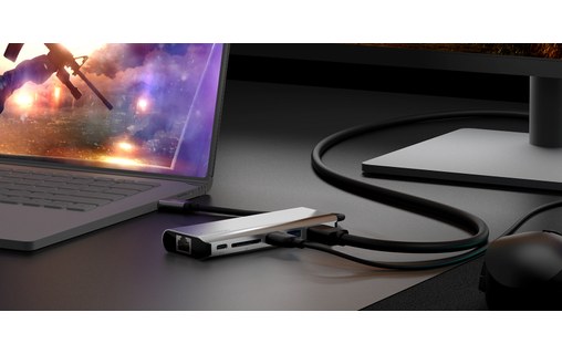 Belkin Hub USB-C - Station d'accueil 6 ports Charge USB-C 100 W, RJ-45 et HDMI