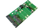Adaptateur mSATA vers SATA 2.0 Interface SATA 7+15 (SATA 2.5") Interface SATA 7+