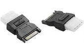 Adaptateur moulé Molex FEMELLE - SATA MALE Transfome un connecteur d'alimentatio