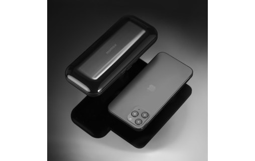 Momax AirBox Noir - Chargeur sans fil pour produits Apple & batterie 10000 mAh