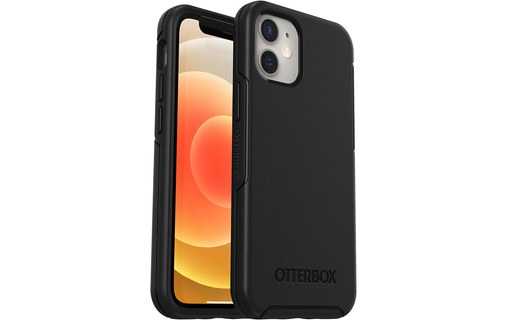 OtterBox Symmetry antimicrobien Series pour Apple iPhone 12/12 Pro, noir