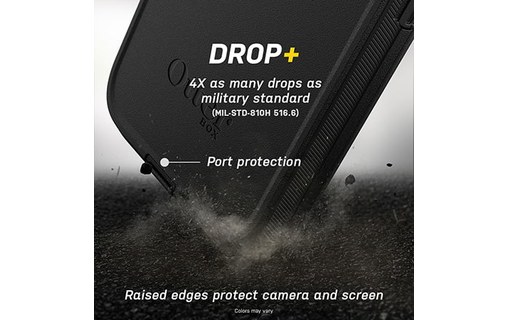 OtterBox Defender Series pour Apple iPhone 12/12 Pro, noir– produits livrés sans