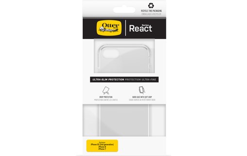 OtterBox React Series pour Apple iPhone SE 2020/7/8, transparent