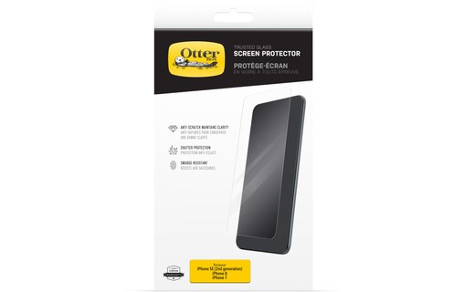 OtterBox Trusted Glass Series pour Apple iPhone SE 2020/8/7/6/6s, transparente