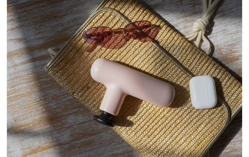 Lola Pistolet de massage sans fil avec 4 têtes amovibles - Rose