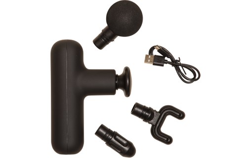Lola Pistolet de massage sans fil avec 4 têtes amovibles - Noir