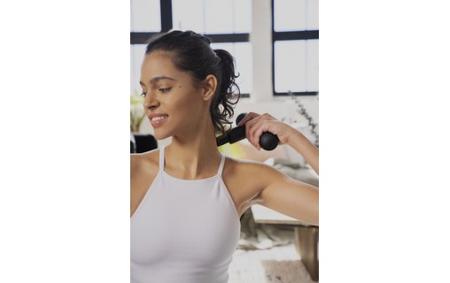 Lola Pistolet de massage sans fil avec 4 têtes amovibles - Noir