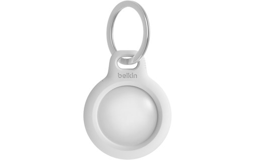 Belkin Anneau de protection avec porte-clés pour AirTag - Blanc