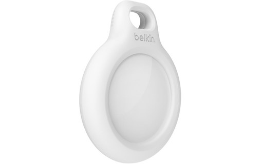 Belkin Anneau de protection avec porte-clés pour AirTag - Blanc