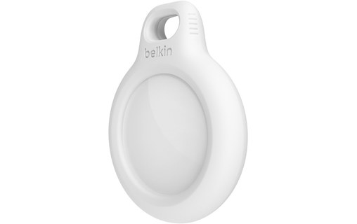Belkin Anneau de protection avec porte-clés pour AirTag - Blanc