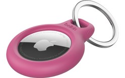 Belkin Anneau de protection avec porte-clés pour AirTag - Rose