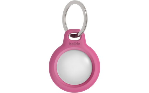 Belkin Anneau de protection avec porte-clés pour AirTag - Rose