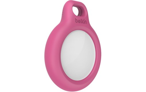 Belkin Anneau de protection avec porte-clés pour AirTag - Rose