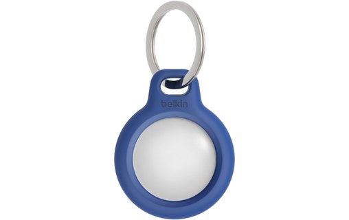 Belkin Anneau de protection avec porte-clés pour AirTag - Bleu