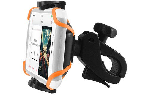 Macally Bikeholder Noir - Support de vélo pour iPhone et tout smartphone