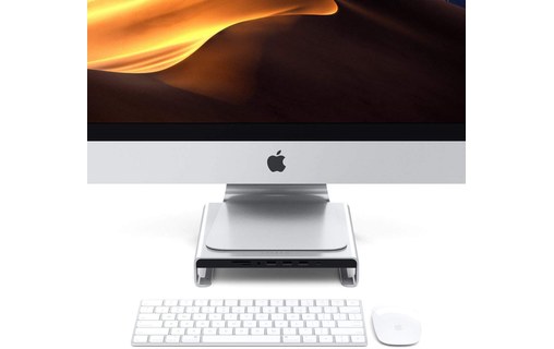 Satechi Support et Hub en aluminium pour iMac USB-C - Argent