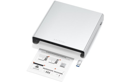 Satechi Support et Hub en aluminium pour iMac USB-C - Argent