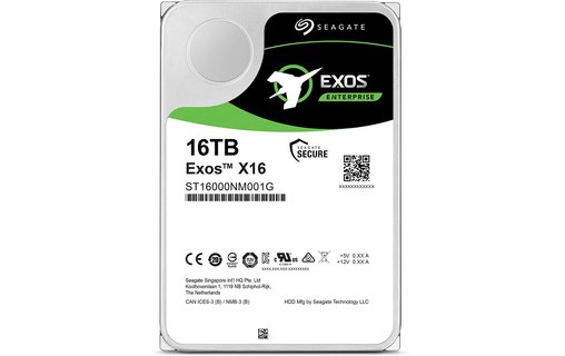 Seagate Exos X16 16 To - Disque dur 7200 tr/min - ST16000NM001G