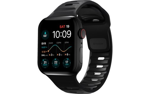 Nomad Sport Strap Noir - Bracelet pour Apple Watch 42/44/45 mm