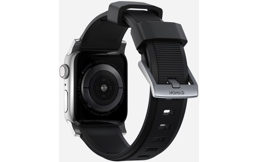 Nomad Rugged Strap Argent - Bracelet Apple Watch 38/40/41 mm