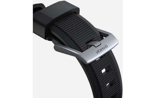 Nomad Rugged Strap Argent - Bracelet Apple Watch 38/40/41 mm