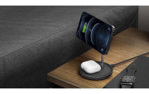 Chargeur sans fil compatible MagSafe pour iPhone/AirPods - Energea MagDisc Dock
