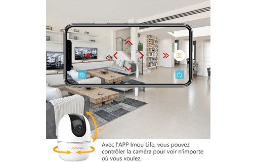 IMOU A1 2MP - Caméra IP Wi-Fi 1080p motorisée avec sirène