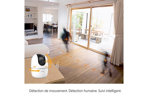 IMOU A1 2MP - Caméra IP Wi-Fi 1080p motorisée avec sirène