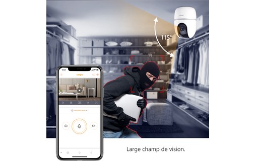 IMOU A1 2MP - Caméra IP Wi-Fi 1080p motorisée avec sirène